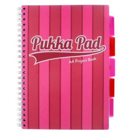Kołozeszyt Pukka Pad Project Book Vogue A4/100/80g kratka, różowy